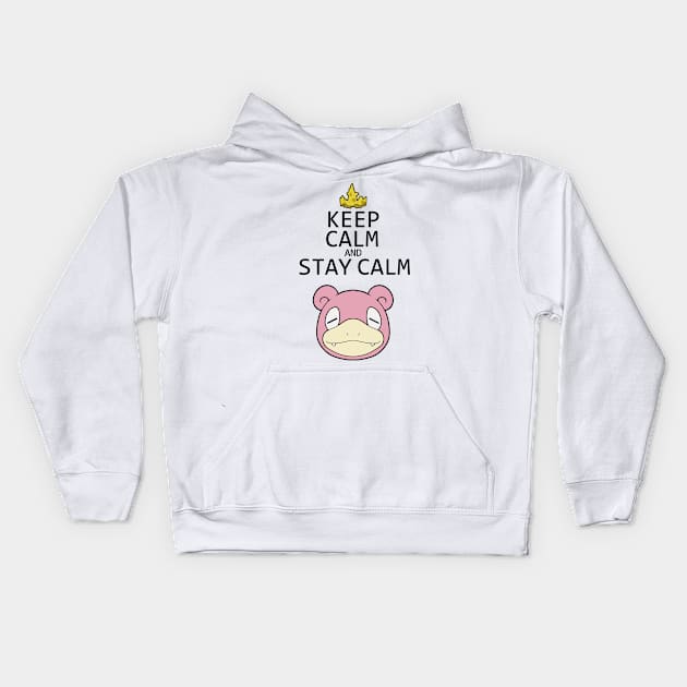 Keep calm and stay calm Kids Hoodie by Suika-X